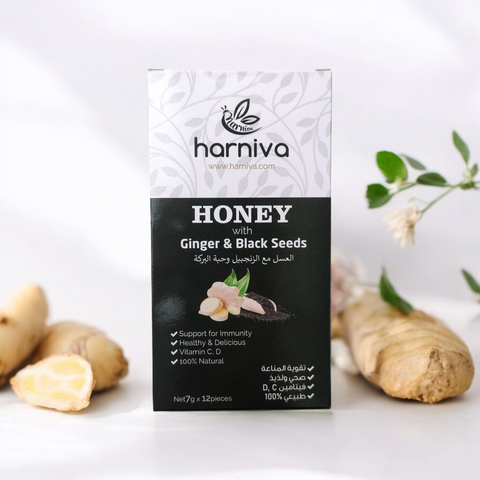 ملاعق العسل مع الزنجبيل (12 قطعة)